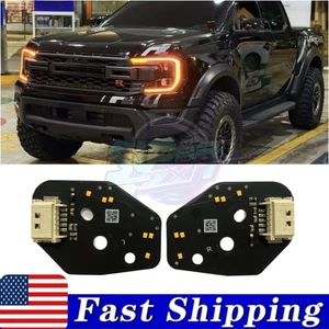 Amber DRL LED Board Chips For Ford Ranger Matix 2024 2025 Daytime Running Light - Picture 1 of 9