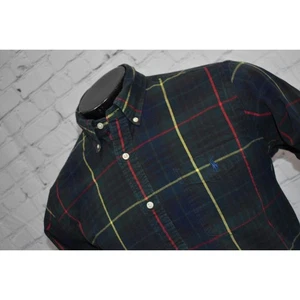 Camisa de vestir Polo Ralph Lauren para hombre grande calce clásico azul verde a cuadros - Imagen 1 de 6