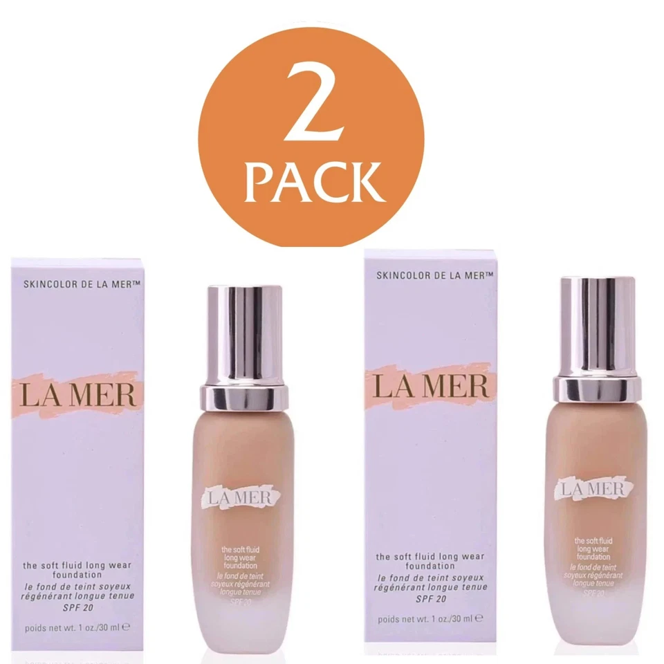 LA MER The Soft Fluid Long Wear Foundation - SPF20, 1oz (2 pack) - Image 1 of 4