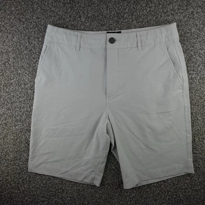 Pantalones Cortos Faherty Para Hombre 30 Gris Todo el Día Clásicos Bolsillos Frontales Planos Logotipo Marca Preppy Foto 1 de 4