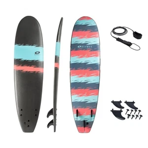 Osprey Jagged Stripe 7ft 2in Foamie, XPE Deck Foam Surfboard, includes leash - Picture 1 of 6