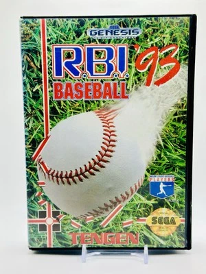RBI Baseball '93 Sega Genesis, 1993 Complete CIB OEM Game, Box & Manual Tested - Image 1 of 2