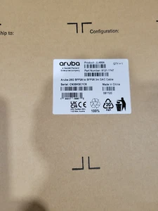 JL488A Aruba 25G SFP28 to SFP28 3m DAC Cable - Bild 1 von 2