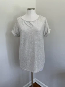 River Island NWT Silver top size 8-10 - Picture 1 of 9