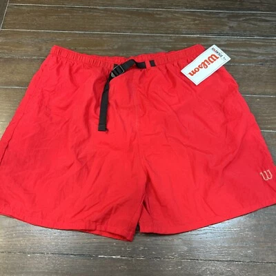 New Vintage 90s Advantage by Wilson Red Shorts Size XL Embroidered Lined - Image 1 of 4