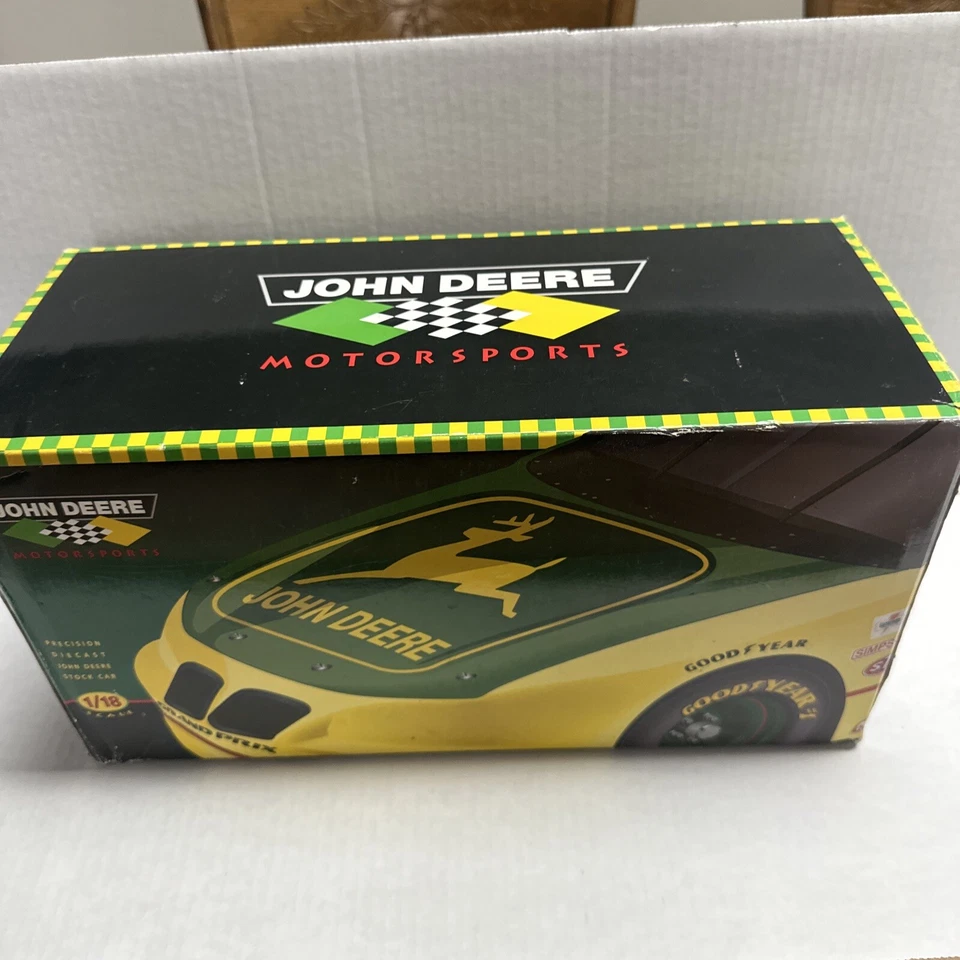 ERTL 1996 edición limitada. Coche de stock John Deere fundido a presión de precisión 1/18 Chad Little 23 Foto 1 de 3