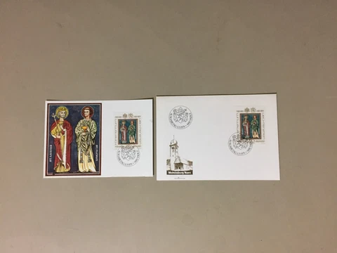 Two LIECHTENSTEIN  fdc-with high value 20Fr stamps Cover