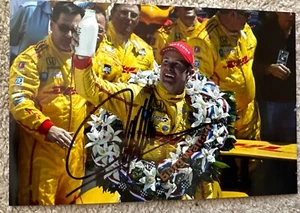 Indycar INDY 500 Winner Ryan Hunter Reay W Milk SIGNED PHOTO 6”x4”. Andretti DHL - Picture 1 of 2