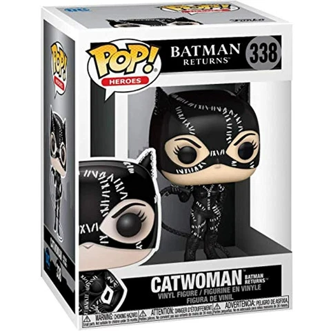 Funko POP! Heroes: Batman Returns CATWOMAN Figure #338 w/ Protector Cover