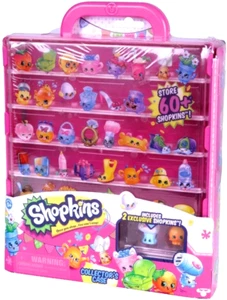 Shopkins Collector Case with 2 Exclusive Shopkins - Stores up to 60 New - Picture 1 of 2