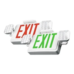 Portor PT-EXL-C-S LED Ausgangsschild Combo rot oder grün wählbar 120/277 V, 90 Min - Bild 1 von 2