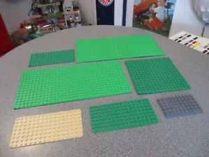 LEGO BASES LOT OF 7 DIFFERENT SIZES CLEAN - Bild 1 von 4