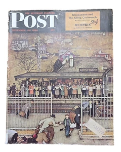 Saturday Evening Post Magazine November 16, 1946 Norman Rockwell Cover Commuters - Picture 1 of 14