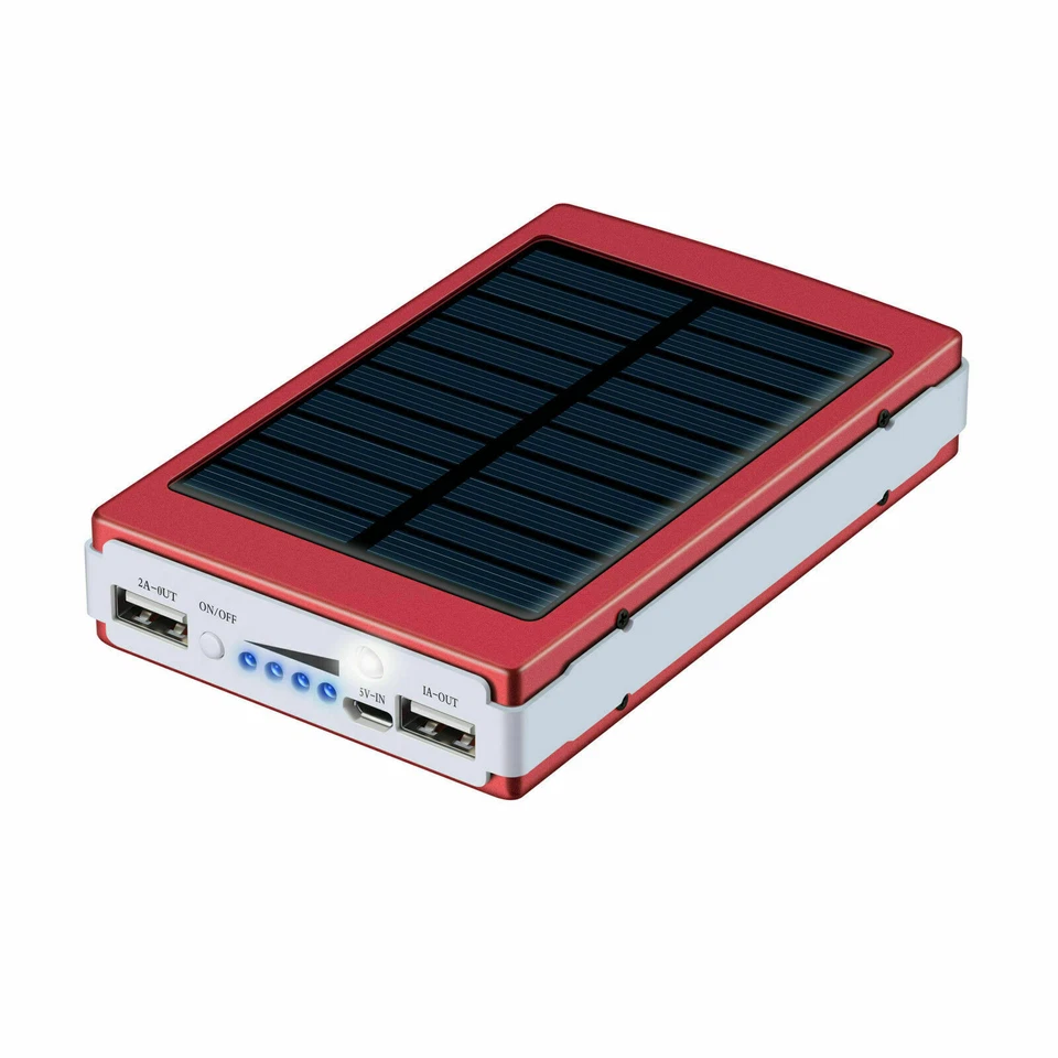Cargador portátil USB Super 10000 mAh 2021 banco de energía solar para teléfono celular Foto 1 de 4