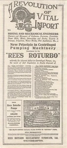 1908 Rees Roturbo Development Syndicate Wolverhampton Original Advert - Picture 1 of 1