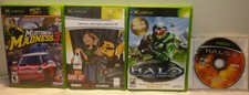 Lot of 4 Xbox Original Games: Star Wars Jedi Knight 2, Halo, Midtown Madness 3