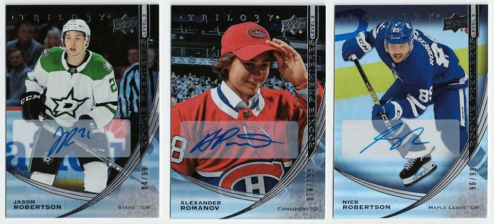 2020-21 Upper Deck Trilogy Rookie Premieres Autograph #/199 #/99 Pick From List - Image 1 of 1