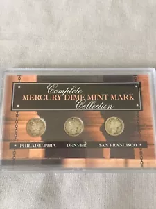 Complete Mercury Dime Mint Mark Collection - Picture 1 of 3