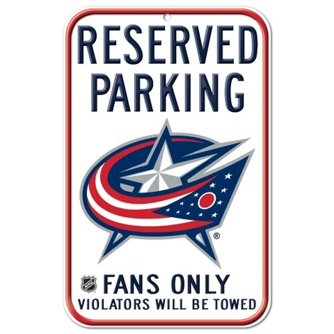 COLUMBUS BLUE JACKETS RESERVED PARKING FANS ONLY SIGN 11"X17" DURABLE POSTER Cover