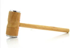 Fleischzartmacher Holz Fleischklopfer Schnitzelklopfer Hammer - Bild 1 von 1