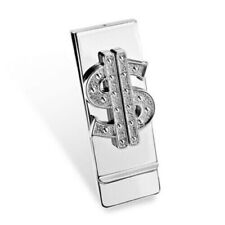 New $ Sign Currency Money clip in solid 925 Sterling Silver as Christmas Gifts