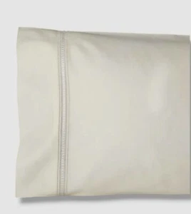 Sferra Ivory Diamante King Sateen Pillow Case 22x42" - 1 Piece - Picture 1 of 3