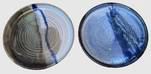 2 Texas Jess Lord Studio Art Contemporary Pottery Vessel Plate Charger Vtg Mcm - Picture 1 of 13