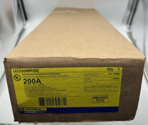 1 PC -Square D Q2200MRBE 200A Breaker Enclosure w/ QDL22200 PowerPact NEW - Picture 1 of 3