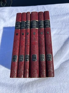 HEBREW 6 Set Hardcover Books. Bar Mitzvah Hebrew Red - Foto 1 di 8