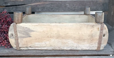 ❤️Alte  rustikale Ziegelform als Kerzenständer  Deko  Holz Vintage alt used ❤️ - Bild 1 von 3