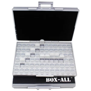 2 units of BOX-ALL-72 compartments for surface mount components white labels - Picture 1 of 10