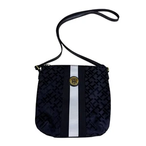 Bolso Bandolera Tommy Hilfiger Mujer Negro Logo - Imagen 1 de 8