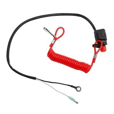 Außenborder Motor Kill Switch Sicherheit Schlüsselband für Quick Stop Aktion - Bild 1 von 4