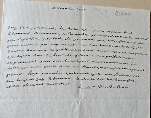 (1770) Marschall von Frankreich Herzog von Biron Dankesbrief - Bild 1 von 1