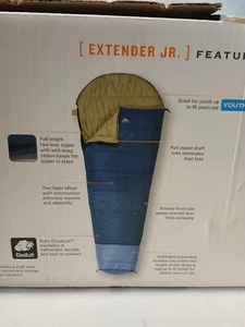 Kelty Jr. Extender Expandable Foot Youth Sleeping Bag up to 5' tall - Picture 1 of 14