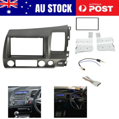 AU Car Radio DOUBLE 2 DIN Facia Kit Fascia Dash Panel Trim FOR HONDA CIVIC 06-11 - image 1 of 4