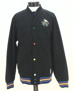 X PUMA Jacket DEE and RICKY'S Varsity Bomber Men's Black 570431 Sewn L $160 - Picture 1 of 8
