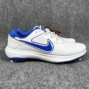 Nike Victory Pro 3 Men’s Golf Cleats Shoes White / Blue DV6800-140 Size 9.5 / 15 - Picture 1 of 16
