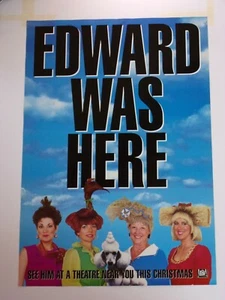 EDWARD SCISSORHANDS WAS HERE Original THEATER-USED Movie Poster 27x40  DS - C7B - Picture 1 of 12