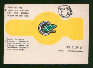 ANILLOS O-PEE-CHEE 1973-74 SELLOS DE CALIFORNIA 73-74 #7 COMO NUEVOS+ 97224 - Imagen 1 de 2