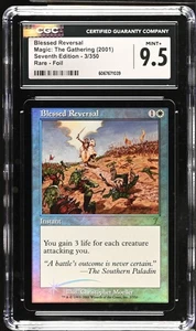 BLESSED REVERSAL 7th Edition Foil Rare CGC 9.5 MTG [Nostalgium] - Picture 1 of 2