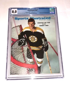 1969 Sports Illustrated CGC 8.0 ! BOBBY ORR ! Boston Bruins ! SUPER SHARP ! - Bild 1 von 2