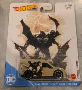 HOT WHEELS 2022 POP CULTURE DC COMICS BATMAN '09 CUSTOM FORD TRANSIT CONNECT - Picture 1 of 2