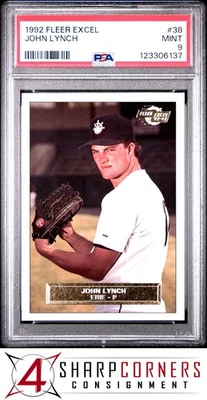 1992 FLEER EXCEL #38 JOHN LYNCH RC PSA 9 - Image 1 of 3