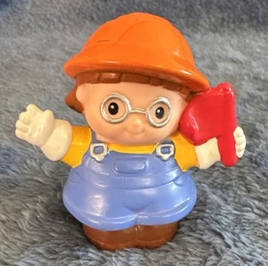 Fisher Price Little People Maggie Girl Trabajadora de la Construcción 2002 Retirada - Imagen 1 de 7