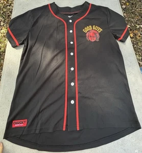 Chucky Good Guys # 88 Baseball Trikot Herren Knopfleiste Wanna Play schwarz XL - Bild 1 von 8