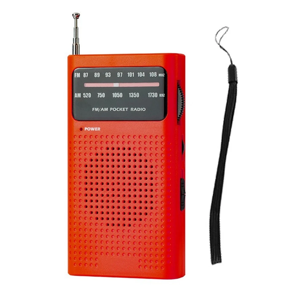 Mini Radio Portable à Bande Complète AM FM avec Pointeur de Poche pour Cour3196 - Photo 1/1