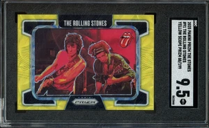 2025 Panini Prizm THE ROLLING STONES #91 Yellow Scope /199 SGC 9.5 - Picture 1 of 2