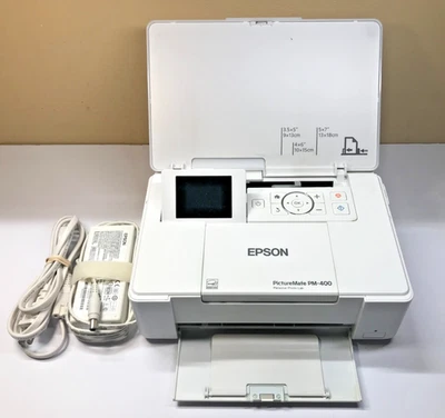 Epson PictureMate PM 400 Photo Printer Wireless Compact ~ WORKING - Image 1 of 4