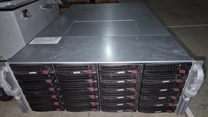 Servidor Supermicro CSE-846 4U con X10SRH-CLN4F,E5-2640v3,64GB,2x120GB SSD,24x 3.5" - Imagen 1 de 3